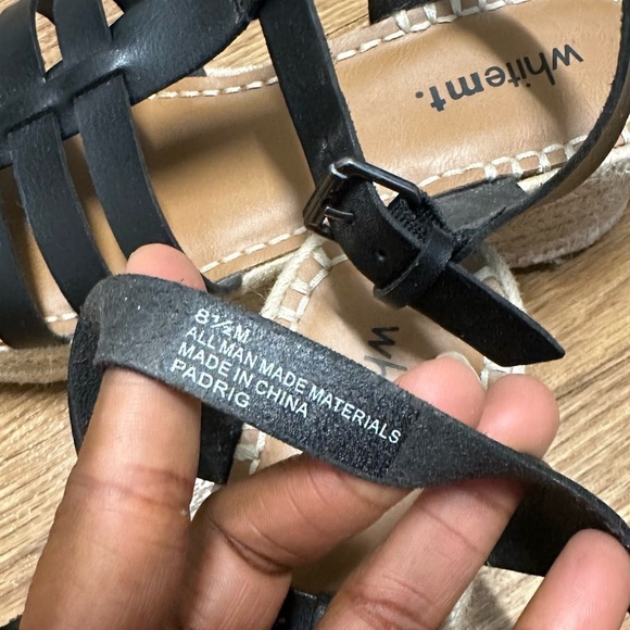 WHITEMT black platform espadrilles - Picture 9 of 10